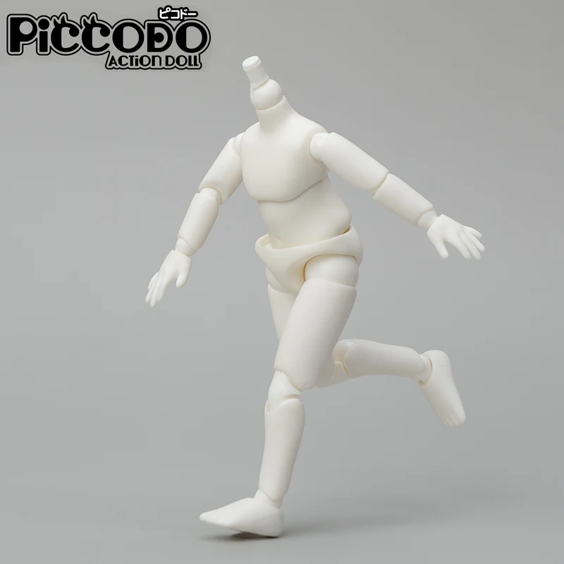 Original PICCODO P9 P10 Doll Body Black White Doll Body Movable Ball Joint Dolls Suitable For GSC, STO, YMY 1/12 BJD Doll Head