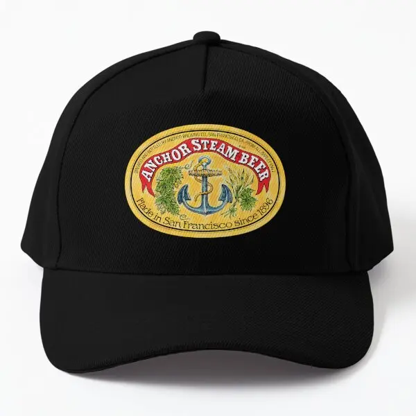 

Anchor Steam Beer Baseball Cap Hat Printed Boys Snapback Black Sport Outdoor Hip Hop Solid Color Czapka Mens Casquette Bonnet