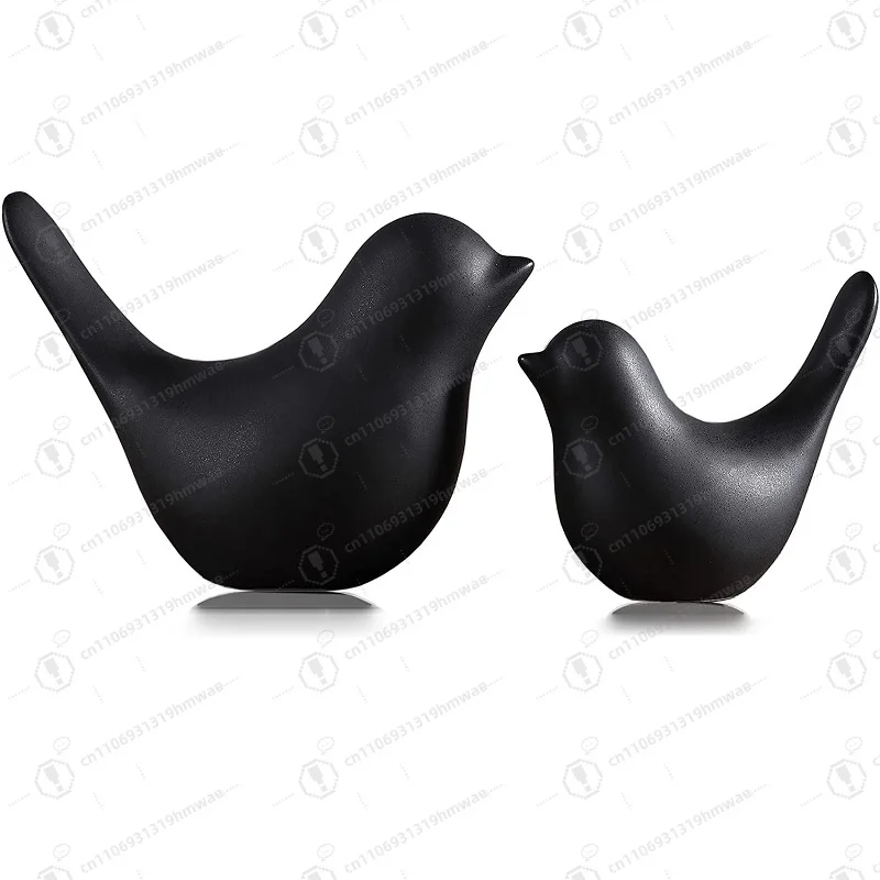 

Small Animal Statue Modern Style Black Decoration Living Room Resin Home Decoration Ornament