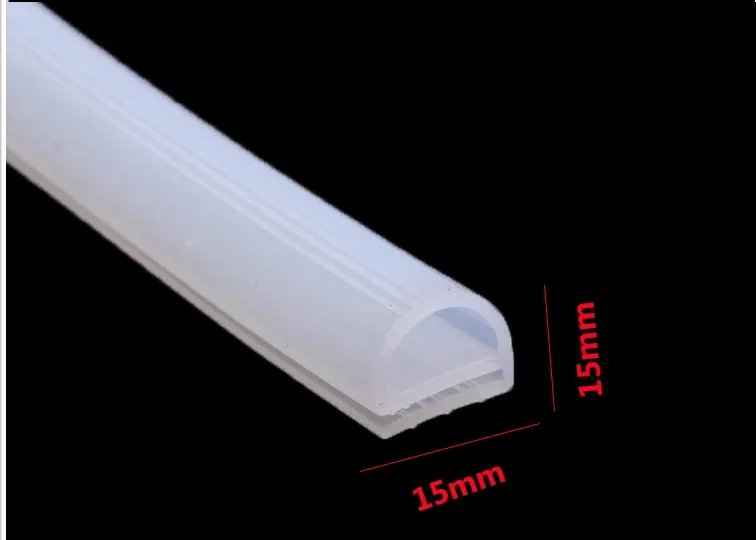 Silicone E Type Strip Red White E Shape Silicone Strip Door Oven Freezer Door Oven Steaming Machine VMQ E Sealing Bar