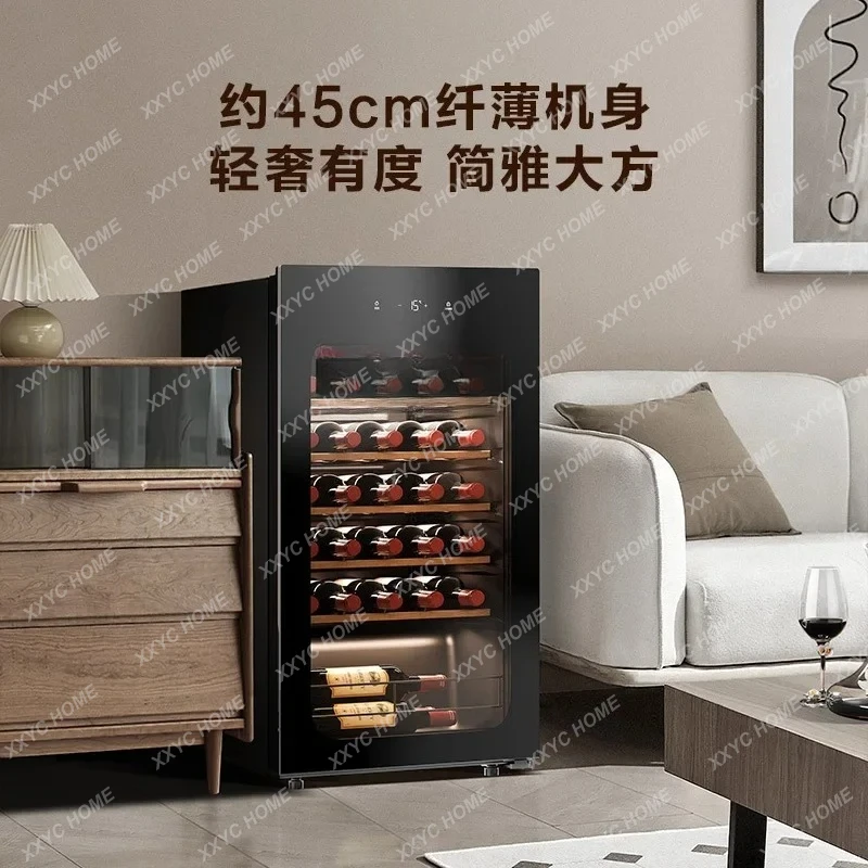 

A61 air-cooled ultra-thin household wine cabinet, moderate refrigeration temperature, silent