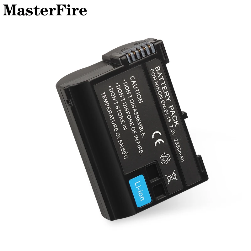 2-10PCS EN-EL15 EN-EL15a EN EL15 EL15a 2550mah Replacement Camera Battery for Nikon D850 D810 D800 D750 D610 D600 D7500 Cell