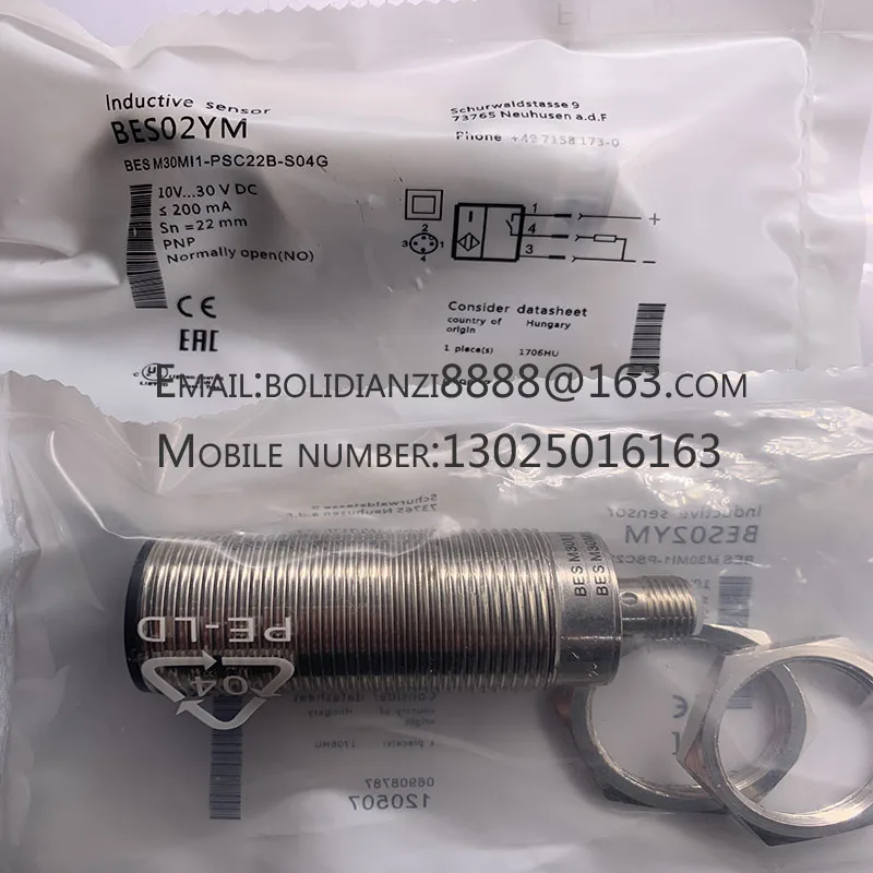 

The brand-new original sensor BES02YM BES M30MI-PSC22B-S04G is guaranteed for one year in stock.