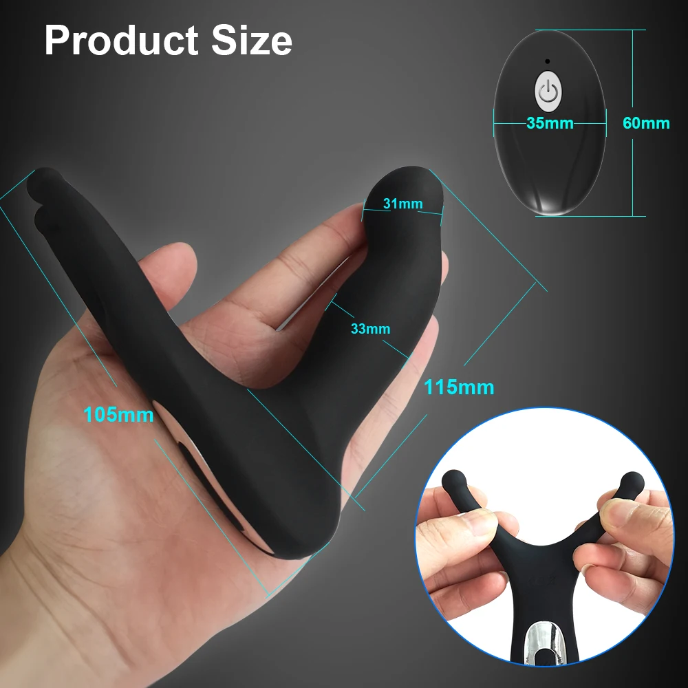 Male Prostate Massager Wiggle Vibrator for Men Gay Wireless Remote Control Testis Vibrating Stimulator Sex Toy for Couples