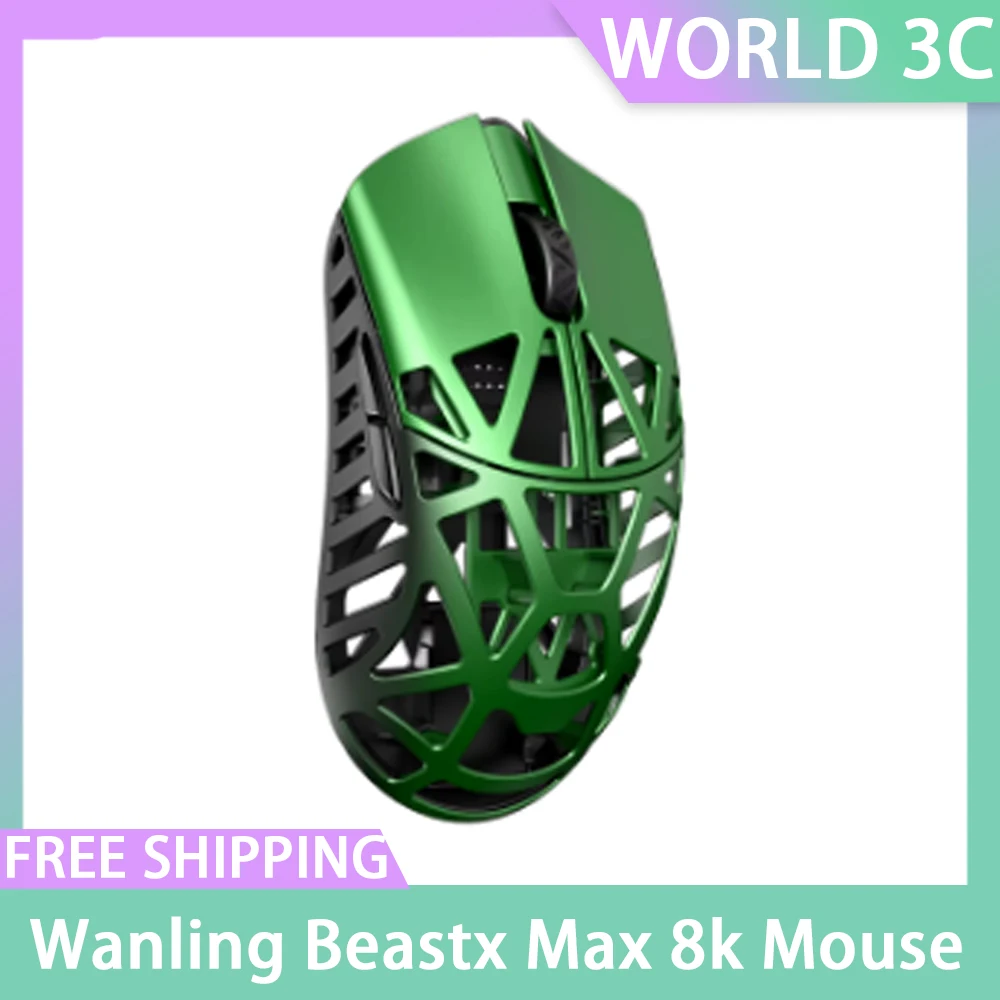 Wanling Beastx Max 8k Mouse Wlmouse Paw3950 Wireless Dual Mode Rgb Mice Lightweight Mouse Gamer Accessory For Computer Pc