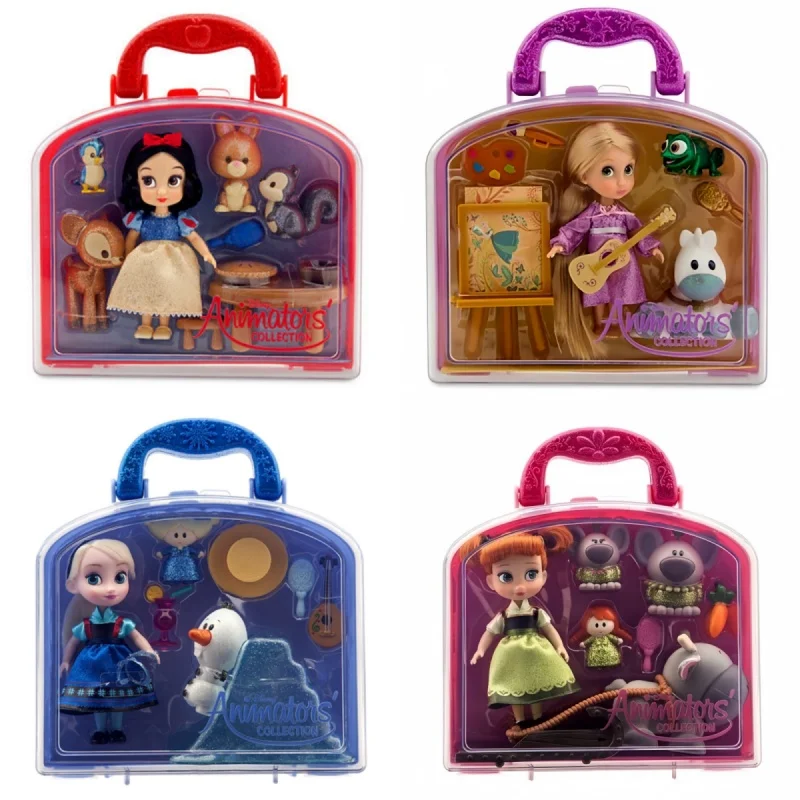 

Оригинальный игровой набор Disney Animators' Series Frozen: мини-салон для кукол Анны и Эльзы с фигуркой Олафа, портативный кейс для переодевания, подарки