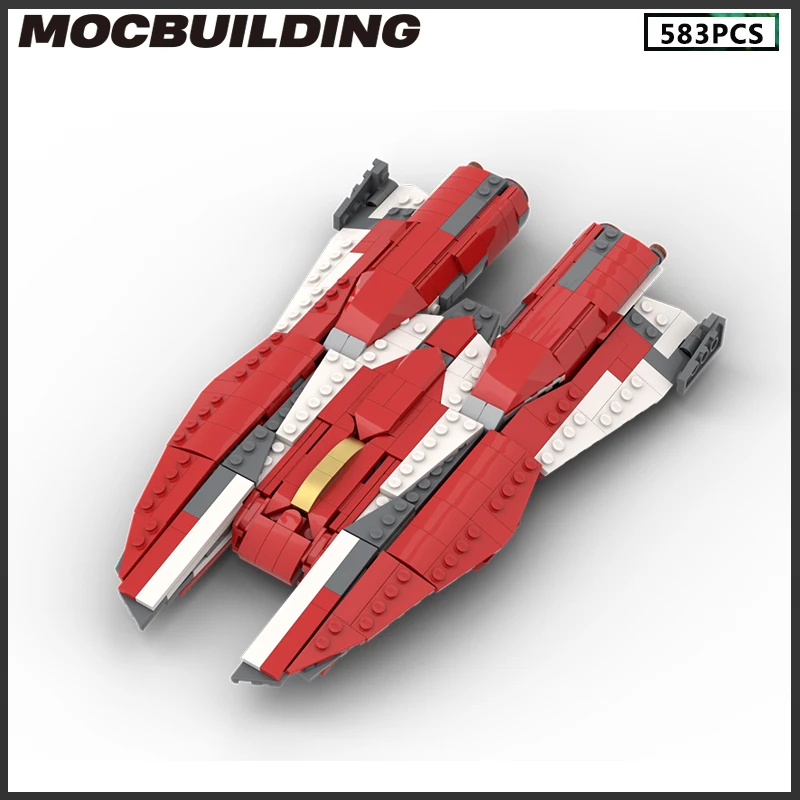 MOC Building Blocks Mamba Space Ship 1:300 Scale Model DIY Bricks Assemble Toys Christmas Presents Birthday Gift Collection