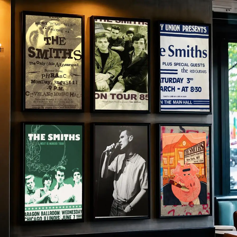 band T-The Smiths-S Poster Removable Wall Sticker for Home Cafe Bar Office Interior Decor
