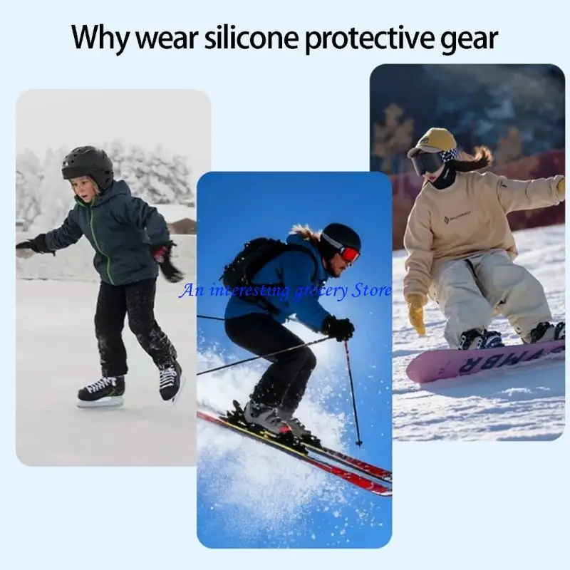 

652D Light Weight Breathable Silicone Protectors Ergonomic Elbow Cushion Pad For Adult Teen Snowboarding Skiing Skating