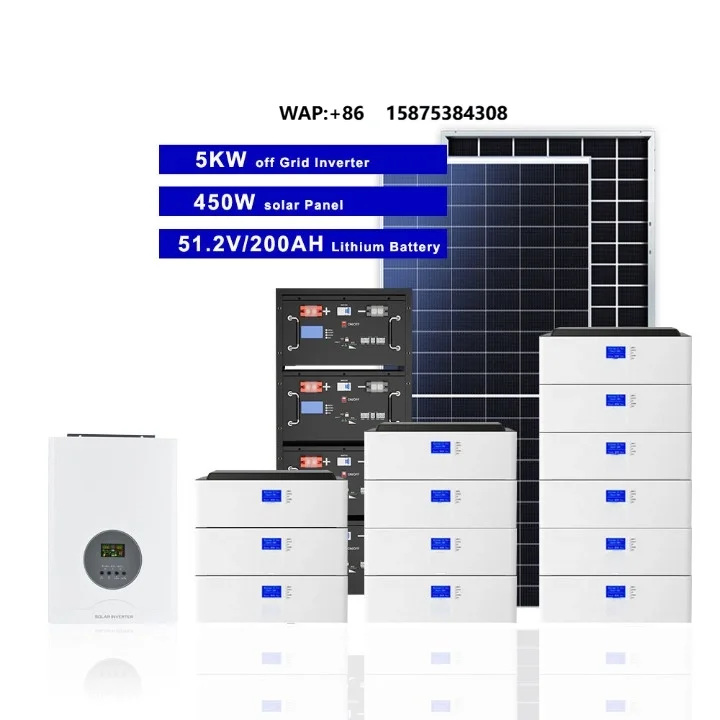 Hybrid Off-Grid On-Grid 5KW-10KW Home Solar System 10kWh Lithium Ion MPPT Controller Anti-lighting Complete Energy System