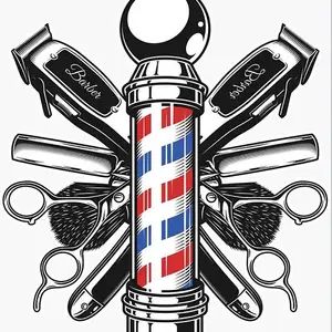 Berber dükkanı dekoru, afiş 3x5ft bayraktaki en büyük satışların 12'si bir - №12