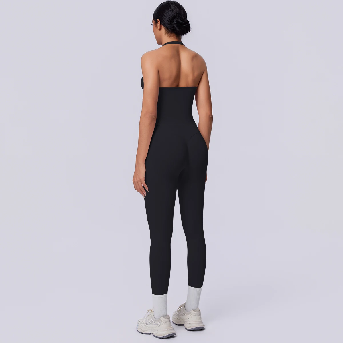 Sport Fitness Kleidung Damen Yoga Set Sommer Gym Lauf-Workout Top Yoga Weste Einfarbige Po-Formende Fitness Hose Yoga Set – Detail 20