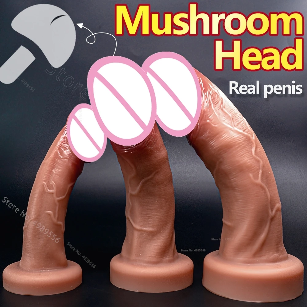 Liquid Silicone Dildo For Women With big Suction Cups Giant Dildo Super Realistic Oversized Penis Sex Toy For Women men Lesbian