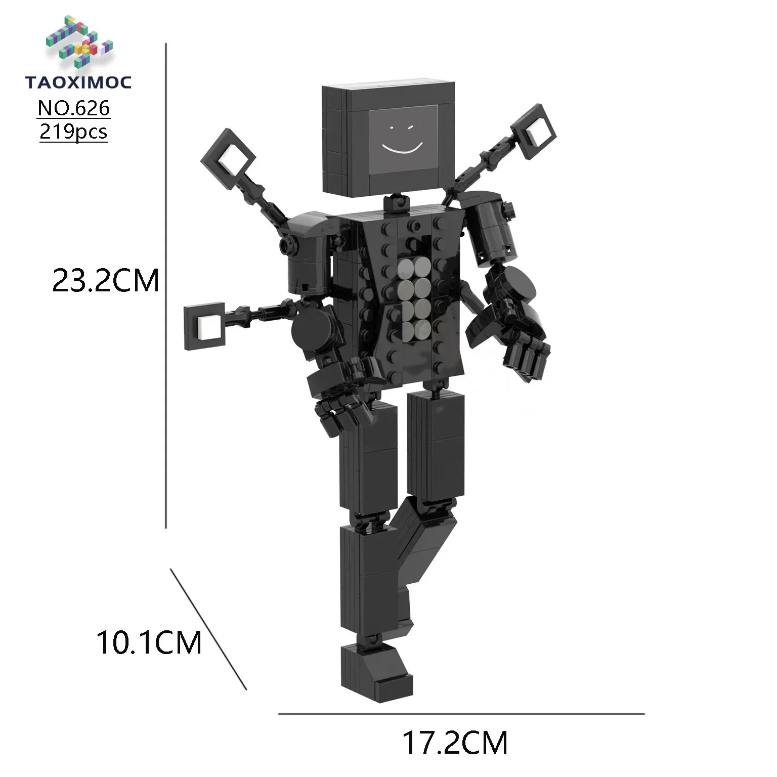 MOC Skibidi Toilet Titan TV Man Stacking Scientist Camera Speaker Brick Toy Set Children Birthday Gift