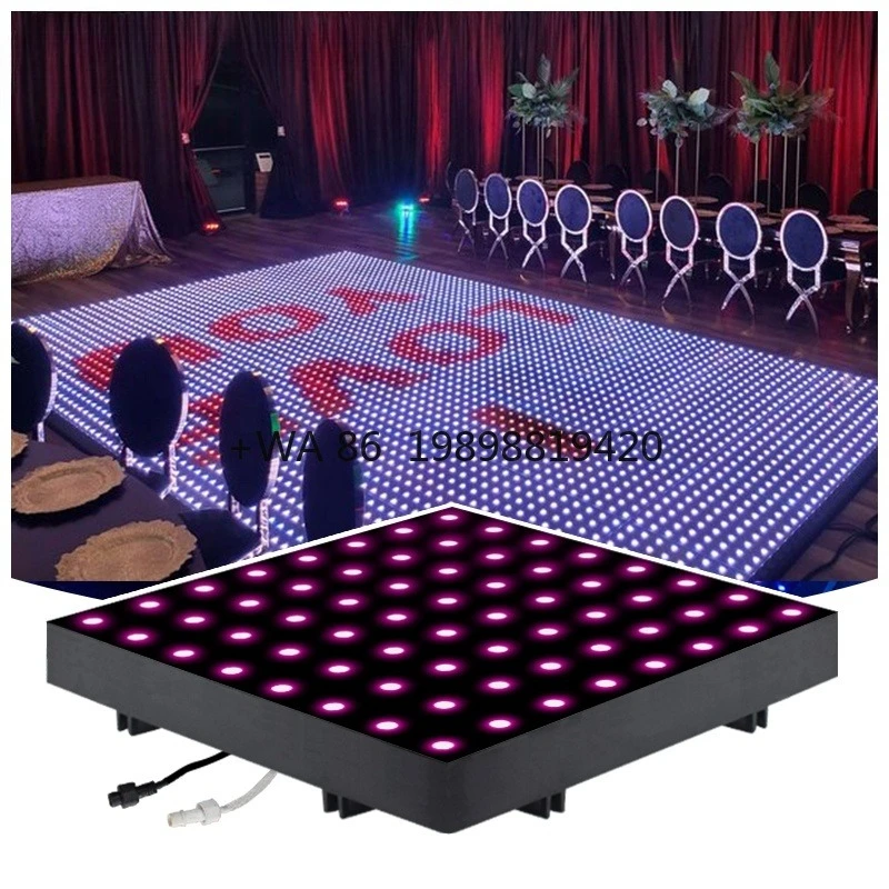 

Wired Digitle Party Floor With Dancing Lights Illuminated Led Dance Floor Waterproof for Night Club Dance Floor