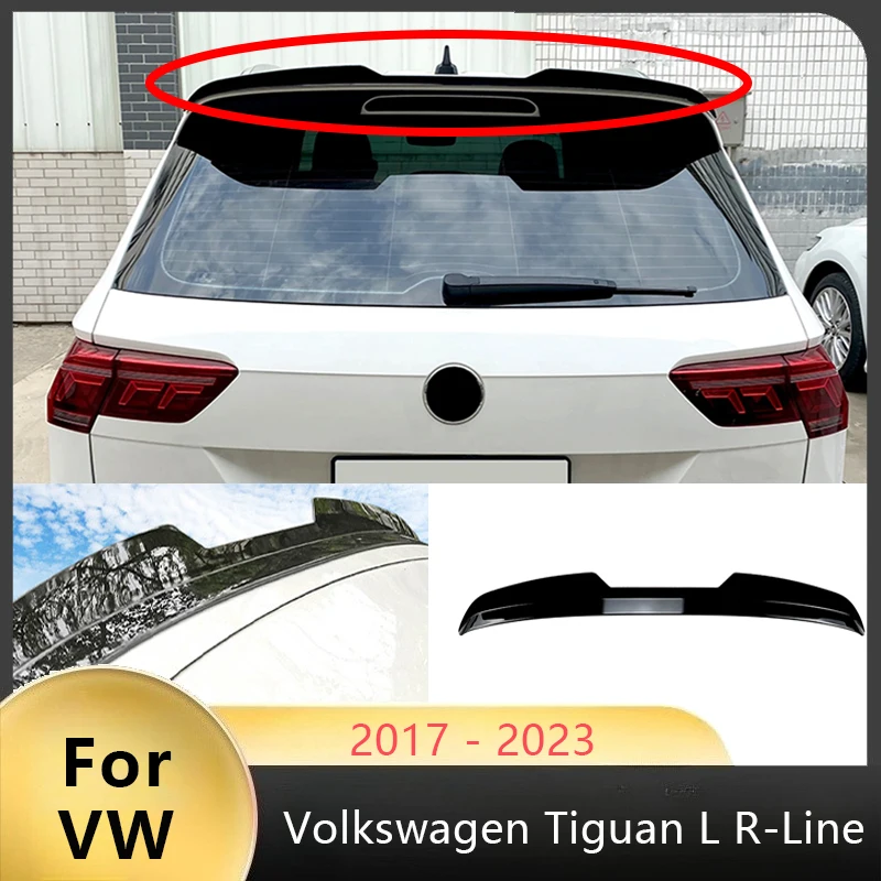 

For Volkswagen Tiguan 2017-2023 R-Line Car Rear Roof Spoiler Wing Trunk Lid Upper Window Duckbill Lip Auto Accessories Auto Part