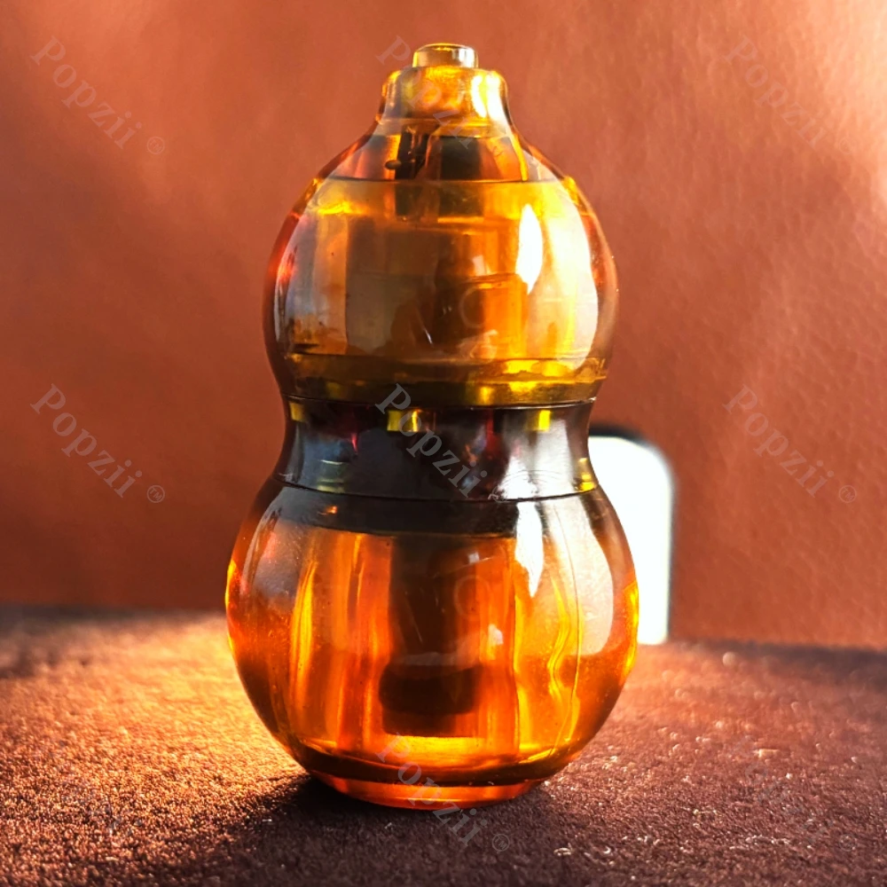 ของเล่นบีบแก้เครียดแบบหมุนได้ รูปทรงน้ำเต้า PEI EDC พร้อมฟังก์ชั่นกดเหรียญ ช่วยลดความวิตกกังวล