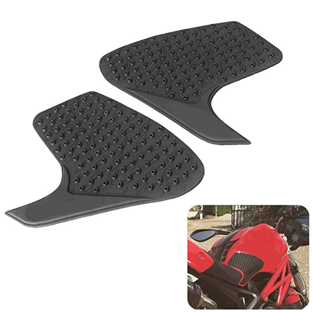 

Motorcycle Fuel Tank Pad Knee Side Grips Anti-Slip Protector Stickers for Ducati Monster 696 796 1100 2010-2015