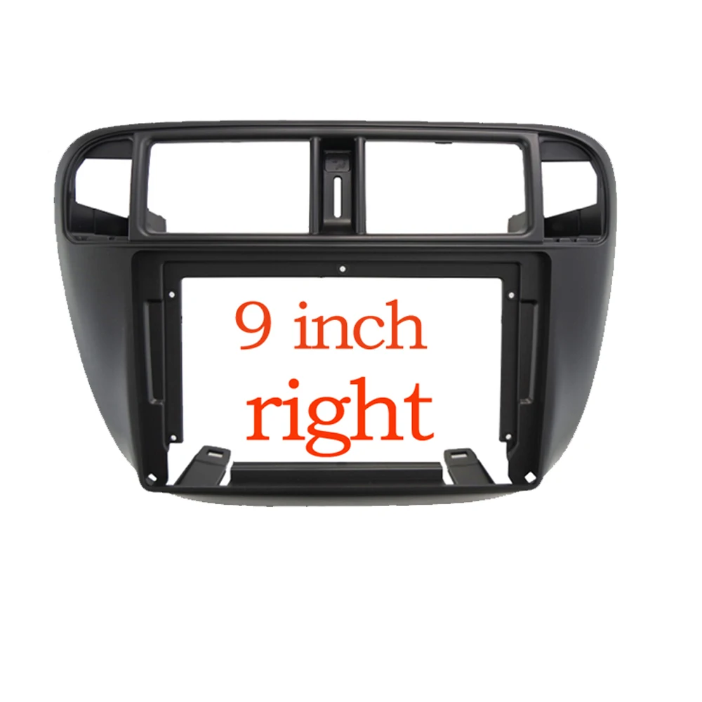 9 inch Car Fascia Radio Panel for Honda Civic (EJ/EK/EM) 1995-2001 Dash Kit Install Adapter Facia Console Bezel Plate Trim Cover