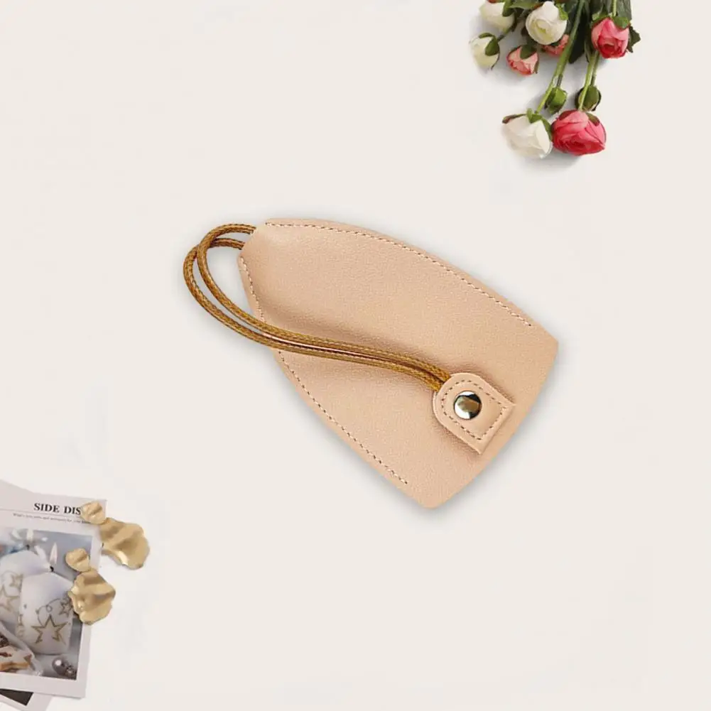 Pull Out Key Case Capacity Key Bag Pull-out Car Key Bag Drawstring Pouch Capacity Faux Leather Storage Case Waterproof Handmade
