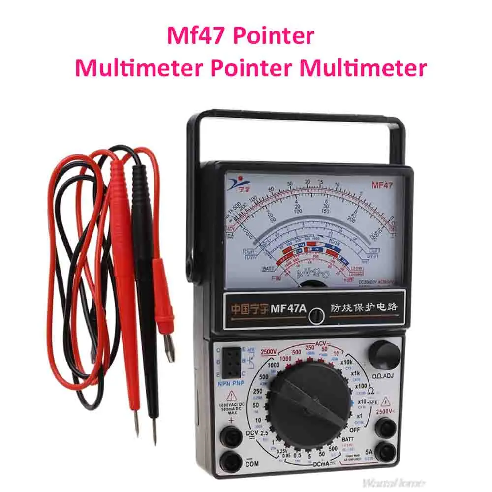 DC AC 1000V Multimeter tragbare mechanische Zeiger Multimeter Messung AC DC Strom messer Ampere meter Ohm meter 500a Tester