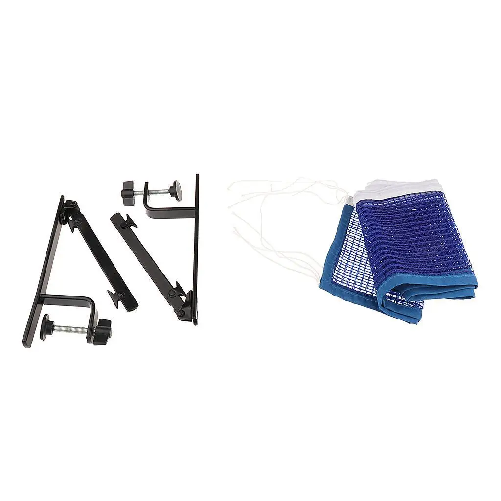 휴대용 표준 스포츠 탁구대 네트 탁구 네트 및 기둥 세트