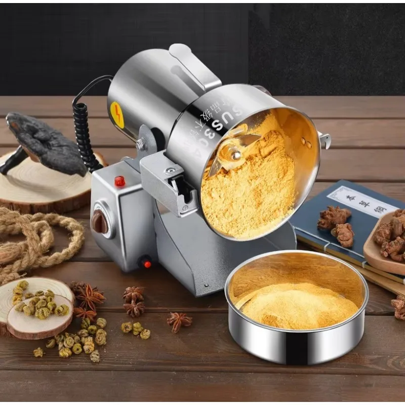 - Grain Grinder for Corn Wheat Flour Spice Grinding Dry Herb Grinder Milling Machine for Home Commercial