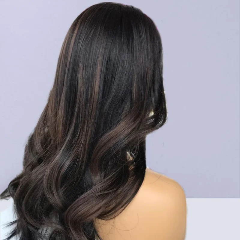 شعر مستعار بقاعدة من الحرير الأسود مقاس 28 بوصة شعر بشري يهودي مع شعر أطفال دانتيل عالي الدقة 5x5 شعر مستعار أوروبي بدون صمغ #3