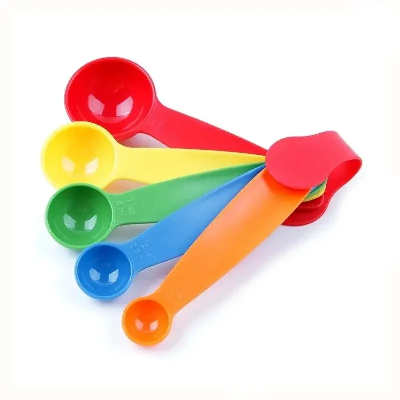 5 pieces Multicolor Cooking Baking Measuring Spoon Set