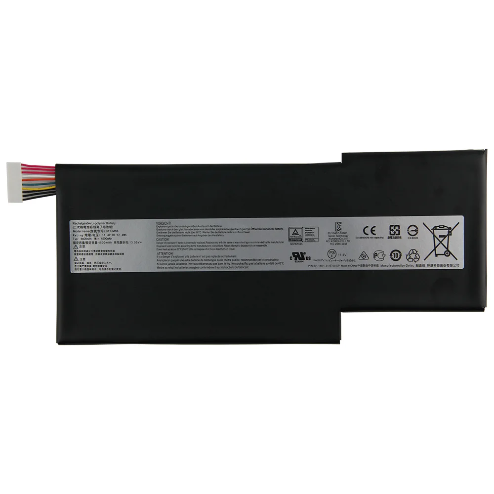 استبدال البطارية BTY-M6K ل MSI MS-16R1 MS-16K2 MS-17B4 MS-16R3 GF63 9SCXR GF75 رقيقة 3RD 8RD سلسلة بطاريات مع أداة #2