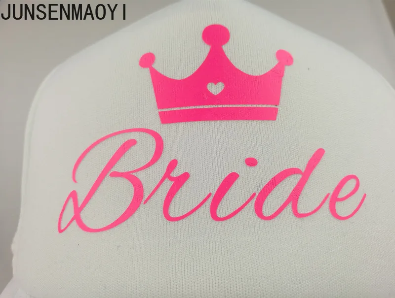 Personalized designer Team Bride and Bride Snapback Baseball Hats Print truckers Bachelorette Party Hat Women Adjustable Caps