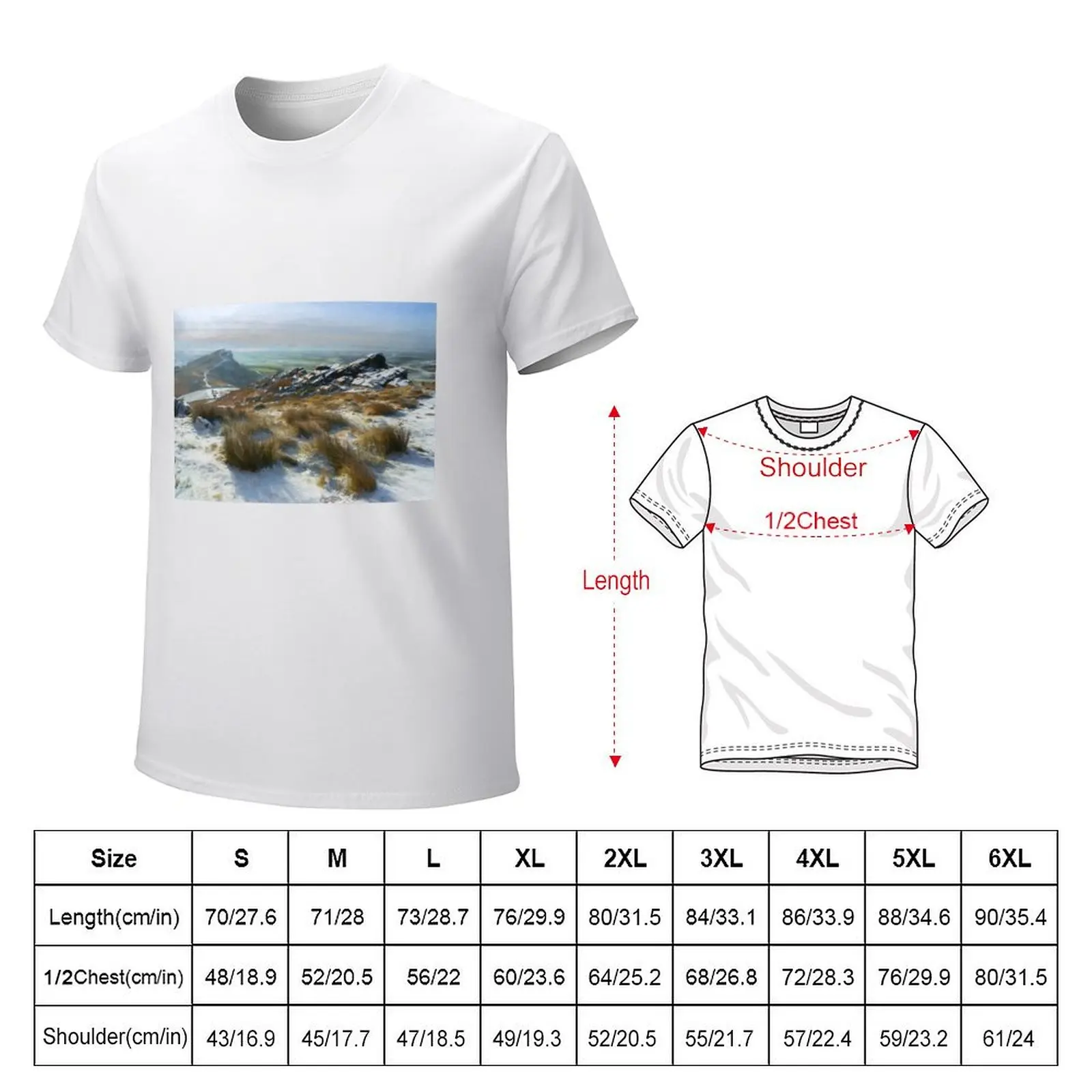 The Roaches in the Peak District National Park T-Shirt plus size tops sports fans mens plain t shirts