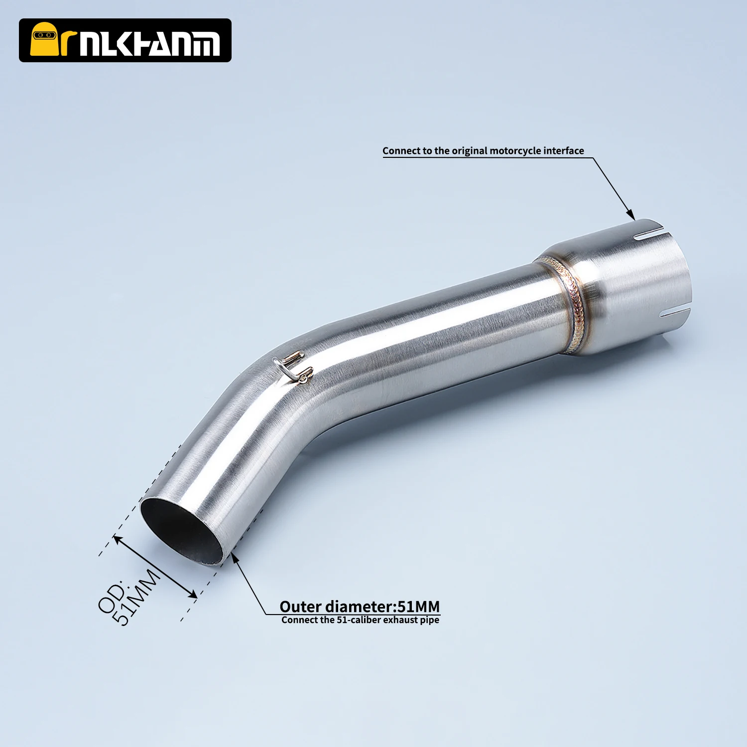 لياماها YZF FZ1 FZ1N FZ1000 ZX1000 2006-2015 دراجة نارية العادم الهروب الخمار دراجة سباق ربط الفولاذ المقاوم للصدأ الأنابيب الأوسط