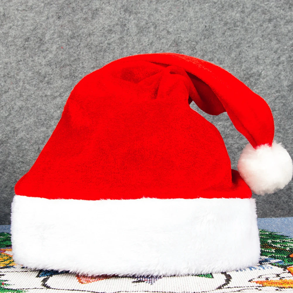 1 pz cappello di peluche di natale con simpatico Pom Pom cappello lavorato a maglia di natale atmosfera di natale per bambini adulti pupazzo di neve