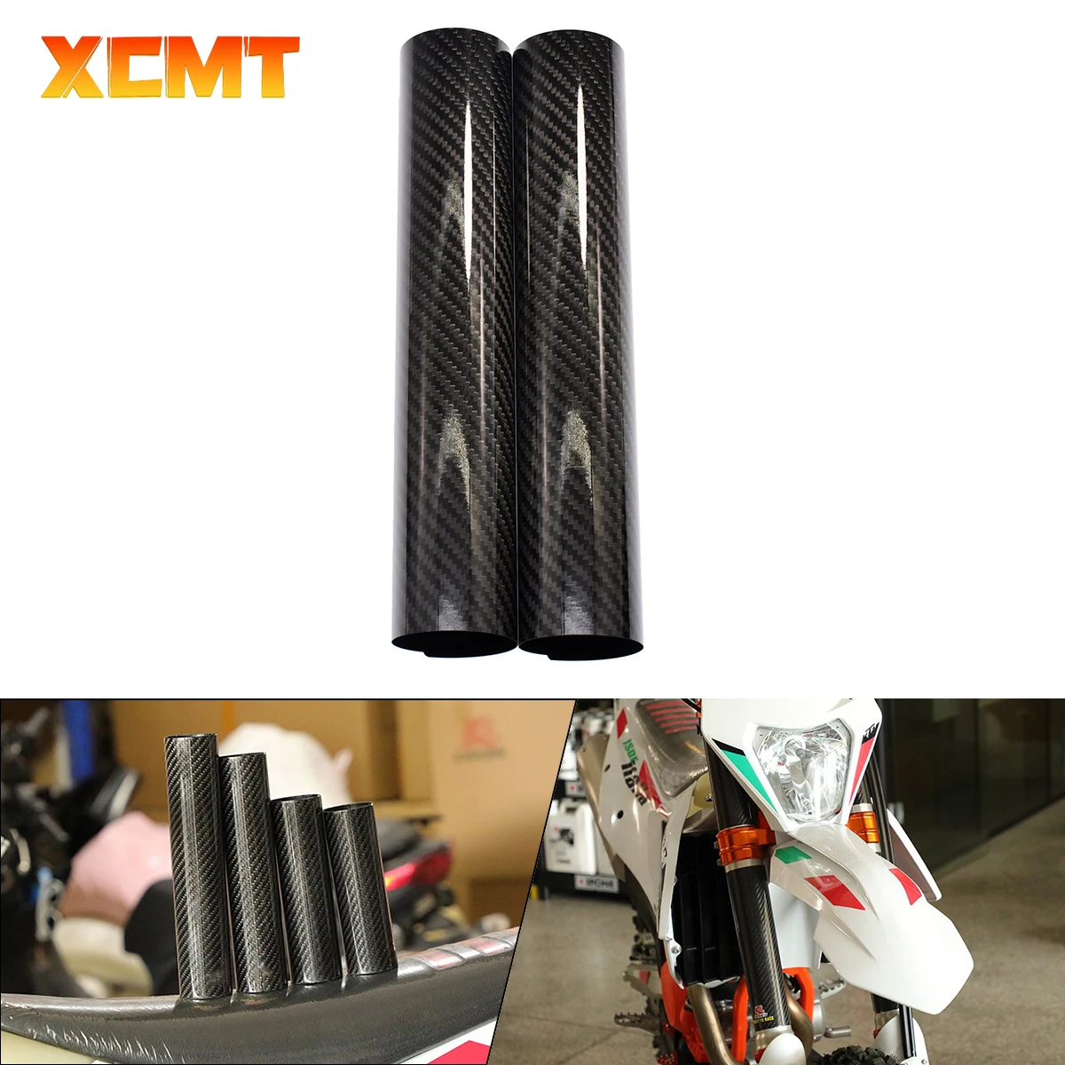 

Motorcycle Fork Wraps Carbon Fiber Protectors For Kawasaki Suzuki Honda KTM Yamaha YZ250F YZ450F WR250F WR450F Universal Parts