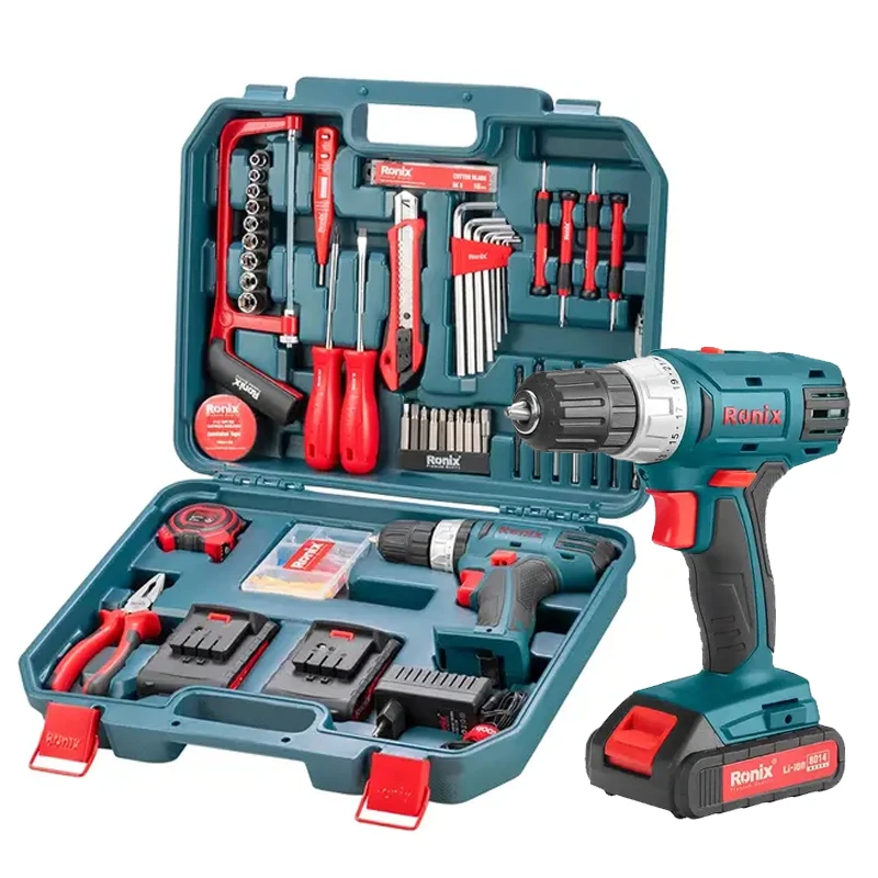 

Ronix Power Tools Combo Set Cordless Drill Other Hand Wrenches Tool Box Set Tool Kits