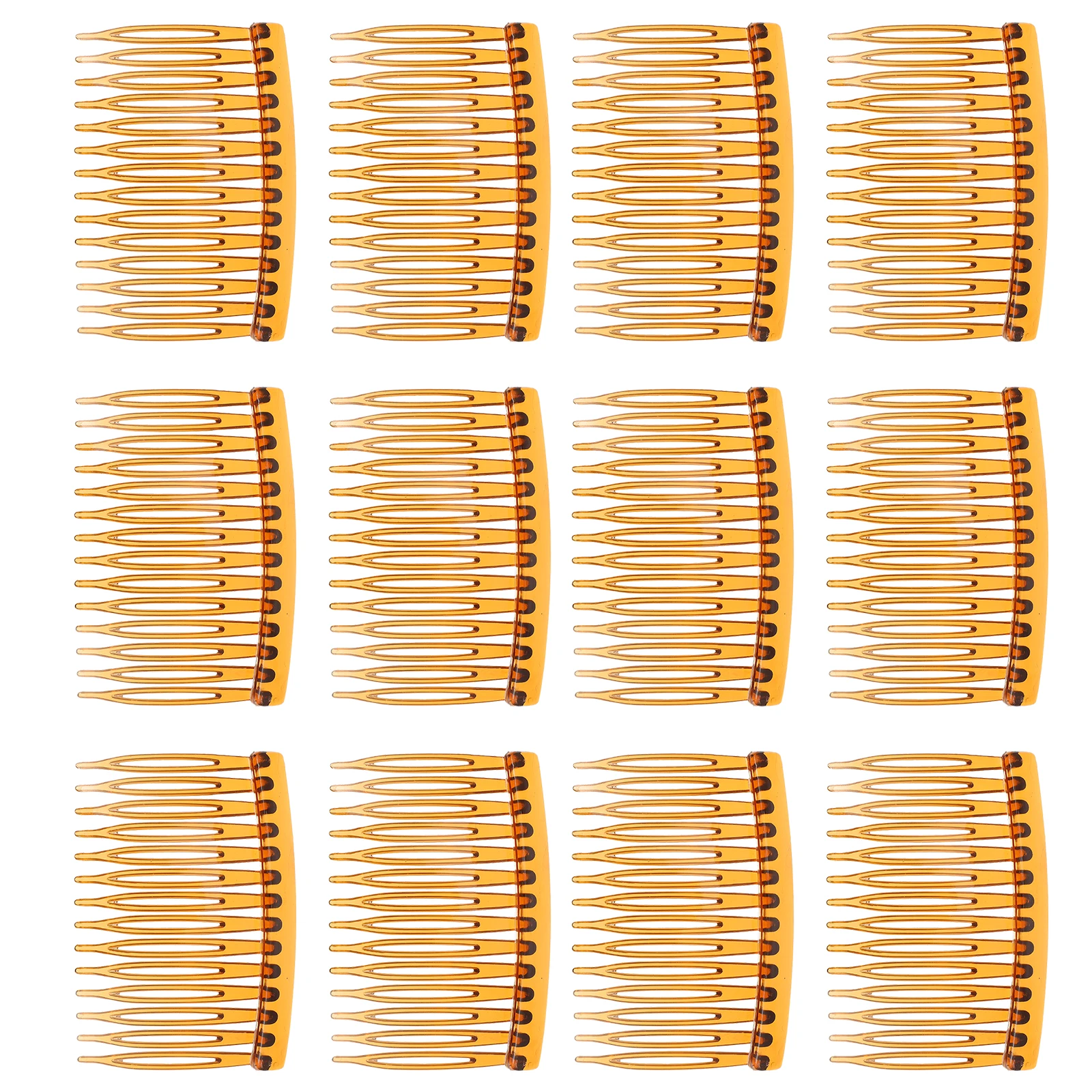 

50 Pcs Accessories for Girls Plastic Comb Hair Combs Styling Side Washable Clip Clips Coffee Bride