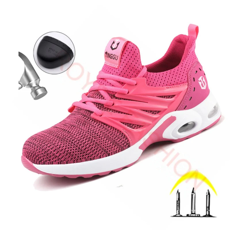 2023 Work Safety Shoes  for Women Men Indestructible Work Sneakers Protective Steel Cap Shoes zapatos muje