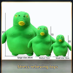 Relieve Stress Release Toys Green Headed Fish Silly Headed Fish Sand Filled Pinched Funny Birthday Gift Thick Decompression Toys