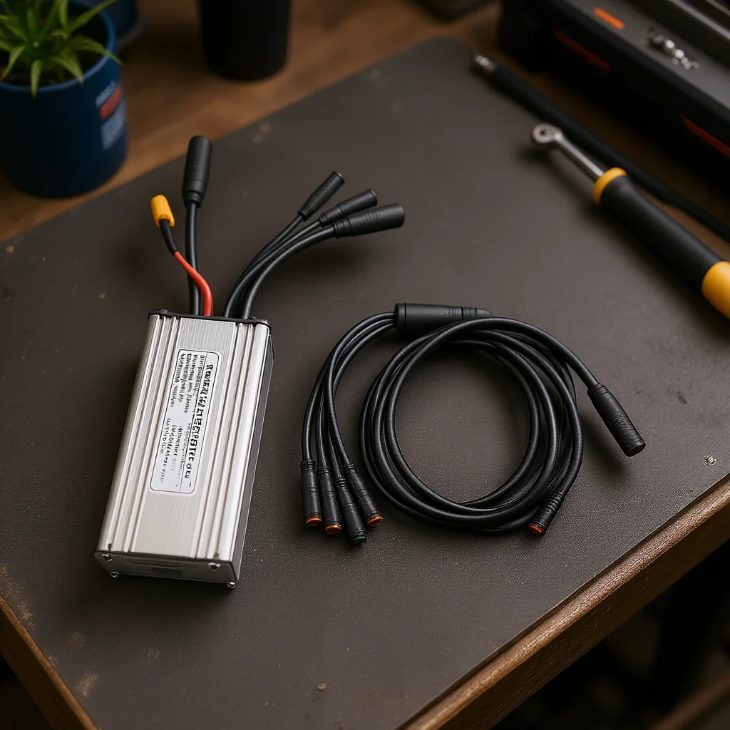 

Контроллер электрического велосипеда 36/48 В 25 А водонепроницаемый бесщеточный 750 Вт с кабелем 1T5 бесщеточный контроллер электровелосипеда синусоидальной волны с проводом лампы