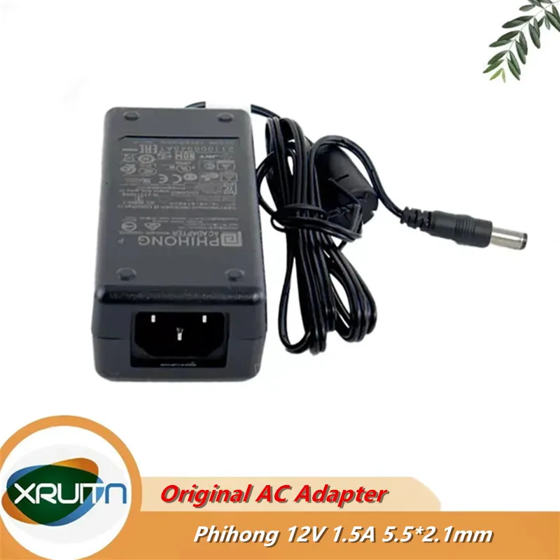 

Original Phihong DATALOGIC BC9030 8-0935 Power Supply 90ACC0194 12V-1500mA 12V 1.5A 5.5*2.1mm AC Adapter Charger PSAA18U-120