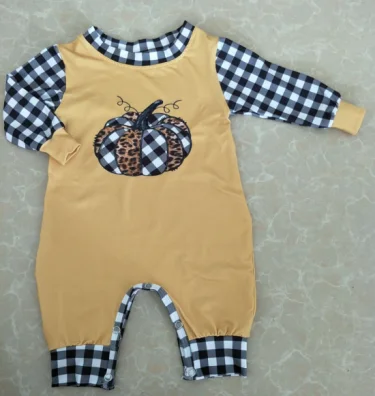 Gele Jongens Meisjes Baby Romper Halloween Pompoen Baby Meisje 0-2 Jaar Jumpsuit Romper Jumpsuit Katoen Home Wear Gemakkelijk Te Wassen