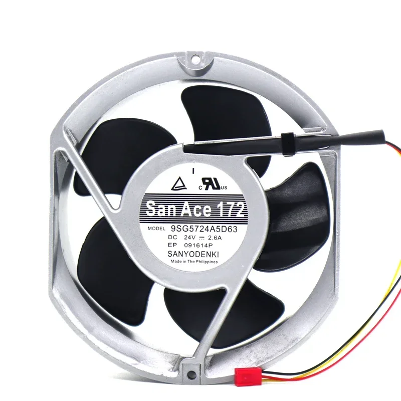 New original genuine Sanyo 9SG5724A5D63 24V 2.6A high-end equipment cooling fan