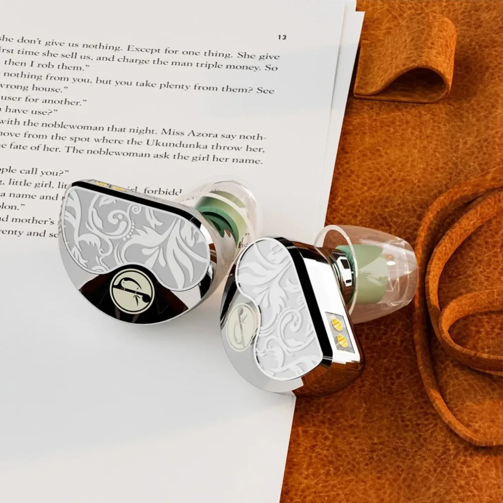 Zhulinniao Qingluan Z4 이어폰 듀얼 챔버 HiFi 유선 이어폰 게이머 이어폰 인체공학적 디자인 게임 액세서리