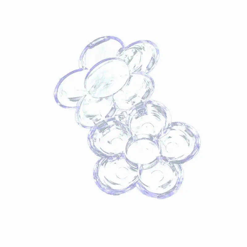 6 Lưới Hoa Mai Hình Trống Phấn Mắt Cho Ốp Lưng Nhựa Trong Suốt D Dropshipping