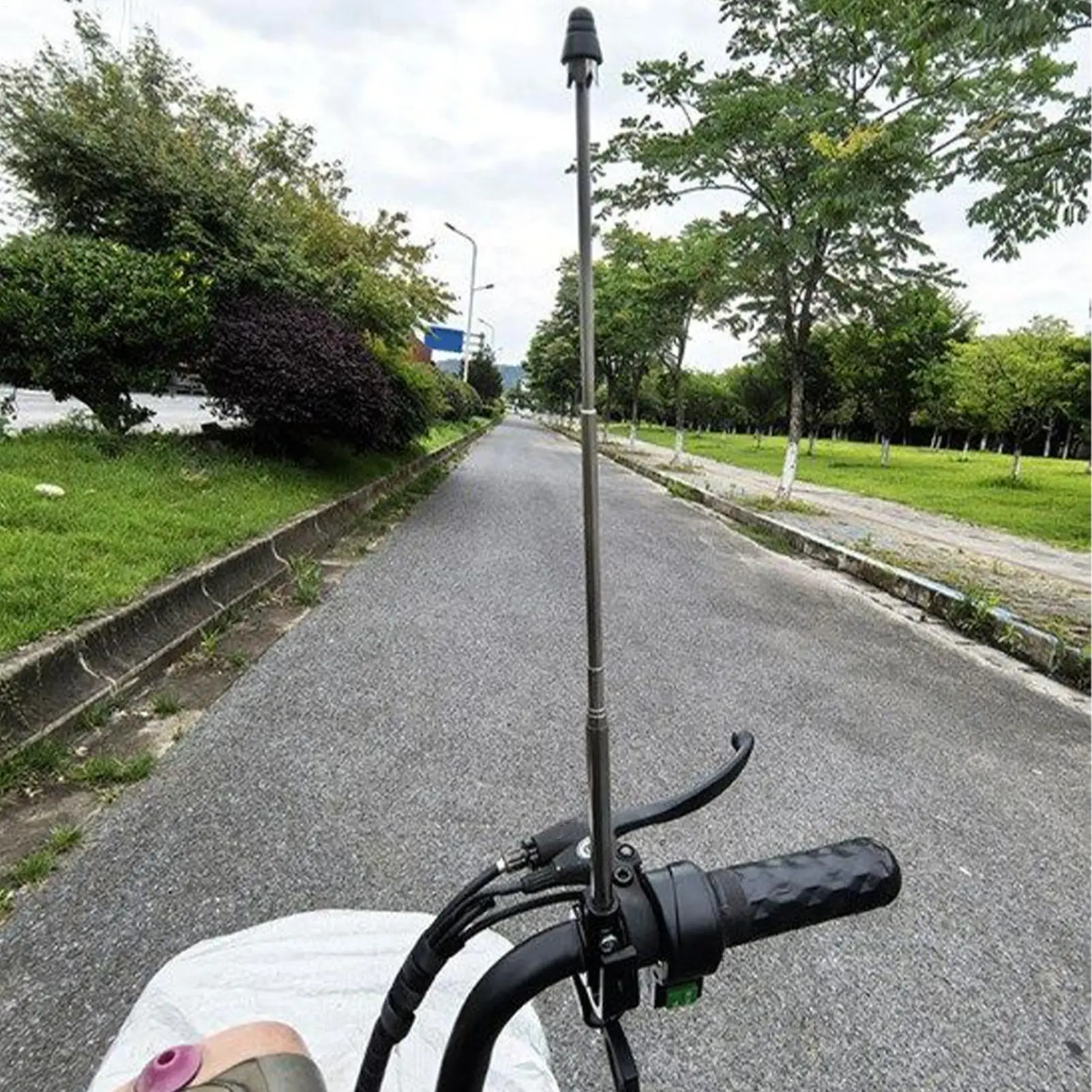 Retractable Flagpole Stand Bike Handlebar Flagpole Retractable Telescopic Tool Long-Lasting Design For Adventure Dirtbike Bikes