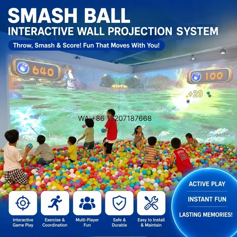 Wmwmnu for Customized Manufacturer Wholesale Smash Interactive Projection Ball Game Indoor Childrens Interactive Wall