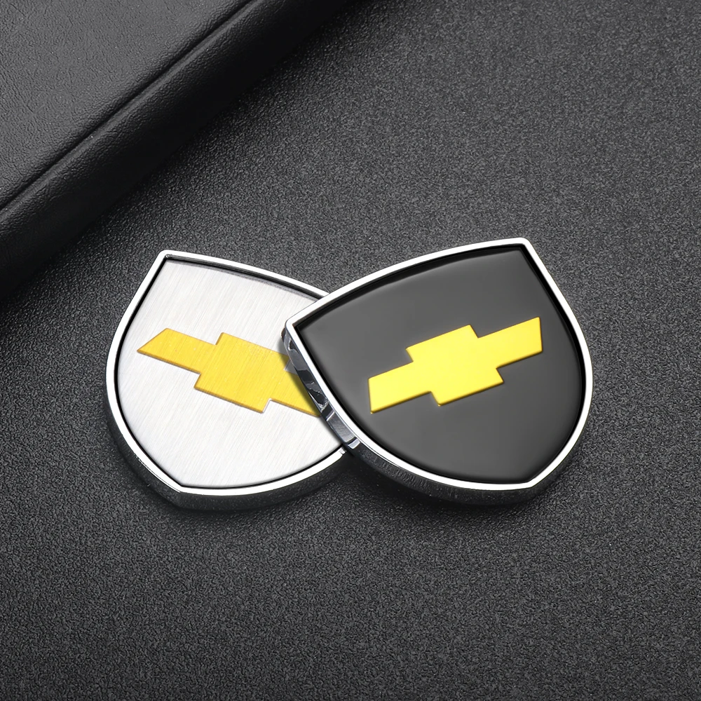 1pcs 3D Metal Styling Car Body Trunk Fender Decoration Shield Stickers For Chevrolet Colorado Trax Silverado Corsa Volt Cruze