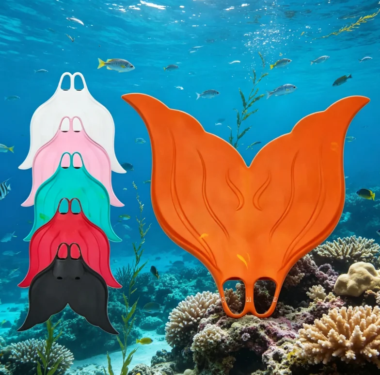 Professional Training Swim Fins & Racing Swimsuits, Athletic Swimwear Set for Pool Workout & Water Sports Training