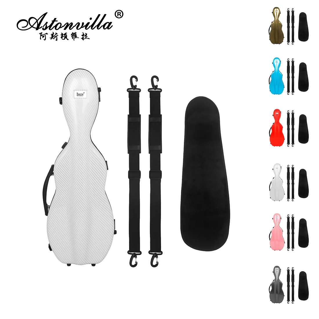 

Astonvilla Violin Case Set Series High End 4/4 Violin Composite Bags Lightweight Package Professional Violin Accessories